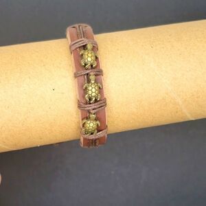 Brown turtle handmade bracelet